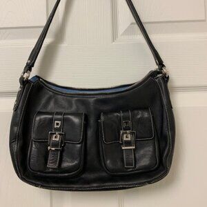 Black Perlina Purse Soft Leather Purse
